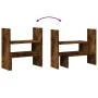 Organizador de escritorio ajustable roble ahumado 40x17x41 cm de , Bases y elevadores para ordenadores - Ref: Foro24-854764, ...