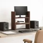 Organizador de escritorio ajustable marrón roble 40x17x41 cm de , Bases y elevadores para ordenadores - Ref: Foro24-854766, P...