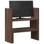 Organizador de escritorio ajustable marrón roble 40x17x41 cm de , Bases y elevadores para ordenadores - Ref: Foro24-854766, P...