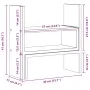 Organizador de escritorio ajustable marrón roble 40x17x41 cm de , Bases y elevadores para ordenadores - Ref: Foro24-854766, P...
