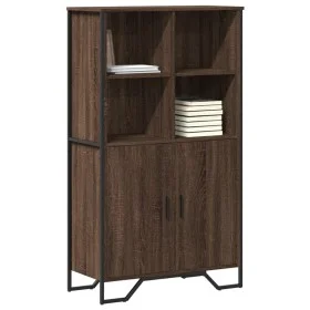 Aparador alto madera ingeniería marrón roble 79,5x35,5x137,5 cm de , Aparadores - Ref: Foro24-3295311, Precio: 119,14 €, Desc...