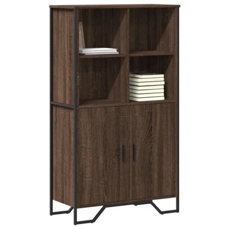 Aparador alto madera ingeniería marrón roble 79,5x35,5x137,5 cm de , Aparadores - Ref: Foro24-3295311, Precio: 119,14 €, Desc...