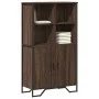 Aparador alto madera ingeniería marrón roble 79,5x35,5x137,5 cm de , Aparadores - Ref: Foro24-3295311, Precio: 119,14 €, Desc...