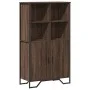 Aparador alto madera ingeniería marrón roble 79,5x35,5x137,5 cm de , Aparadores - Ref: Foro24-3295311, Precio: 119,14 €, Desc...