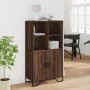 Aparador alto madera ingeniería marrón roble 79,5x35,5x137,5 cm de , Aparadores - Ref: Foro24-3295311, Precio: 119,14 €, Desc...