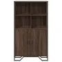 Aparador alto madera ingeniería marrón roble 79,5x35,5x137,5 cm de , Aparadores - Ref: Foro24-3295311, Precio: 119,14 €, Desc...