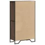 Aparador alto madera ingeniería marrón roble 79,5x35,5x137,5 cm de , Aparadores - Ref: Foro24-3295311, Precio: 119,14 €, Desc...