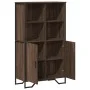 Aparador alto madera ingeniería marrón roble 79,5x35,5x137,5 cm de , Aparadores - Ref: Foro24-3295311, Precio: 119,14 €, Desc...
