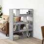 Separador de ambientes madera gris Sonoma 100x33x125,5 cm de , Librerías y estanterías - Ref: Foro24-3309488, Precio: 99,92 €...