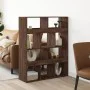 Separador de ambientes madera marrón roble 100x33x125,5 cm de , Librerías y estanterías - Ref: Foro24-3309525, Precio: 97,96 ...
