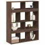 Separador de ambientes madera marrón roble 100x33x125,5 cm de , Librerías y estanterías - Ref: Foro24-3309525, Precio: 97,96 ...