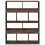 Separador de ambientes madera marrón roble 100x33x125,5 cm de , Librerías y estanterías - Ref: Foro24-3309525, Precio: 99,15 ...
