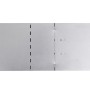 Set 10 paneles divisorios flexibles de acero galvanizado 100x14 cm de vidaXL, Ribetes y bordes para jardín - Ref: Foro24-2717...