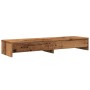 Soporte de monitor con cajones madera envejecida 100x27x15 cm de , Bases y elevadores para ordenadores - Ref: Foro24-854677, ...