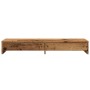 Soporte de monitor con cajones madera envejecida 100x27x15 cm de , Bases y elevadores para ordenadores - Ref: Foro24-854677, ...
