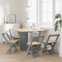 Set comedor plegable mariposa 5 pzas Corona madera pino gris de , muebles para cocinas y comedores - Ref: Foro24-3295718, Pre...