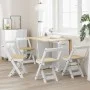 Sillas de comedor plegables 4 uds Corona madera pino blanco de , Taburetes y sillas plegables - Ref: Foro24-4013436, Precio: ...