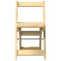 Folding dining chairs 4 pcs Crown pine wood brown wax by , Folding stools and chairs - Ref: Foro24-4013434, Price: 154,43 €, ...