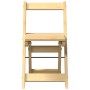Sillas comedor plegables 4 uds Corona madera pino marrón cera de , Taburetes y sillas plegables - Ref: Foro24-4013434, Precio...
