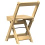 Sillas comedor plegables 4 uds Corona madera pino marrón cera de , Taburetes y sillas plegables - Ref: Foro24-4013434, Precio...