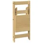Folding dining chairs 4 pcs Crown pine wood brown wax by , Folding stools and chairs - Ref: Foro24-4013434, Price: 154,43 €, ...
