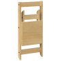 Sillas comedor plegables 4 uds Corona madera pino marrón cera de , Taburetes y sillas plegables - Ref: Foro24-4013434, Precio...