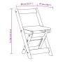 Folding dining chairs 4 pcs Crown pine wood brown wax by , Folding stools and chairs - Ref: Foro24-4013434, Price: 154,43 €, ...