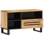 Mueble de TV madera maciza de mango rugosa 80x34x46 cm de , Almacenamiento para CD y DVD - Ref: Foro24-377519, Precio: 65,15 ...