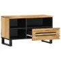 Mueble de TV madera maciza de mango rugosa 80x34x46 cm de , Almacenamiento para CD y DVD - Ref: Foro24-377519, Precio: 65,15 ...