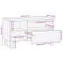 Mueble de TV madera maciza de mango rugosa 80x34x46 cm de , Almacenamiento para CD y DVD - Ref: Foro24-377519, Precio: 65,15 ...