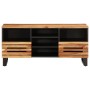 Mueble de TV madera maciza de acacia 100x34x46 cm de , Almacenamiento para CD y DVD - Ref: Foro24-377525, Precio: 85,10 €, De...