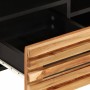 Mueble de TV madera maciza de acacia 100x34x46 cm de , Almacenamiento para CD y DVD - Ref: Foro24-377525, Precio: 85,10 €, De...