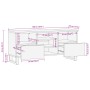 Mueble de TV madera maciza de acacia 100x34x46 cm de , Almacenamiento para CD y DVD - Ref: Foro24-377525, Precio: 85,10 €, De...
