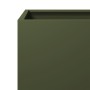 Jardinera de acero verde oliva 40x40x40 cm de , Maceteros y jardineras - Ref: Foro24-851205, Precio: 52,57 €, Descuento: %