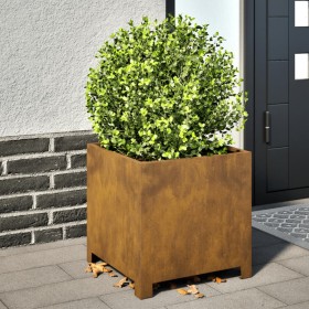 Jardinera de acero oxidado 40x40x40 cm de , Maceteros y jardineras - Ref: Foro24-851211, Precio: 51,45 €, Descuento: %