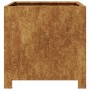Jardinera de acero oxidado 40x40x40 cm de , Maceteros y jardineras - Ref: Foro24-851211, Precio: 51,45 €, Descuento: %