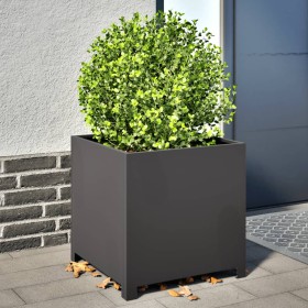Jardinera de acero negra 50x50x50 cm de , Maceteros y jardineras - Ref: Foro24-851213, Precio: 73,54 €, Descuento: %