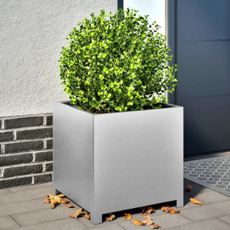 Jardinera de acero galvanizado 50x50x50 cm de , Maceteros y jardineras - Ref: Foro24-851218, Precio: 72,85 €, Descuento: %