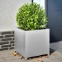 Jardinera de acero galvanizado 50x50x50 cm de , Maceteros y jardineras - Ref: Foro24-851218, Precio: 72,85 €, Descuento: %