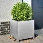 Jardinera de acero galvanizado 50x50x50 cm de , Maceteros y jardineras - Ref: Foro24-851218, Precio: 69,76 €, Descuento: %