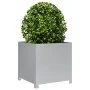 Jardinera de acero galvanizado 50x50x50 cm de , Maceteros y jardineras - Ref: Foro24-851218, Precio: 69,76 €, Descuento: %
