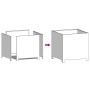 Jardinera de acero galvanizado 50x50x50 cm de , Maceteros y jardineras - Ref: Foro24-851218, Precio: 72,85 €, Descuento: %