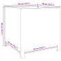 Jardinera de acero galvanizado 50x50x50 cm de , Maceteros y jardineras - Ref: Foro24-851218, Precio: 72,85 €, Descuento: %