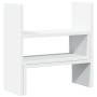 Organizador de escritorio ajustable madera blanco 40x17x41 cm de , Bases y elevadores para ordenadores - Ref: Foro24-854760, ...