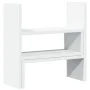 Organizador de escritorio ajustable madera blanco 40x17x41 cm de , Bases y elevadores para ordenadores - Ref: Foro24-854760, ...