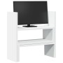 Organizador de escritorio ajustable madera blanco 40x17x41 cm de , Bases y elevadores para ordenadores - Ref: Foro24-854760, ...