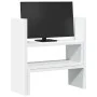 Organizador de escritorio ajustable madera blanco 40x17x41 cm de , Bases y elevadores para ordenadores - Ref: Foro24-854760, ...