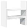 Organizador de escritorio ajustable madera blanco 40x17x41 cm de , Bases y elevadores para ordenadores - Ref: Foro24-854760, ...