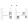 Organizador de escritorio ajustable madera blanco 40x17x41 cm de , Bases y elevadores para ordenadores - Ref: Foro24-854760, ...