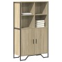 Aparador alto madera ingeniería roble Sonoma 79,5x35,5x137,5 cm de , Aparadores - Ref: Foro24-3295308, Precio: 117,93 €, Desc...